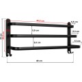 Nástěnný věšák Athos 49 cm černý