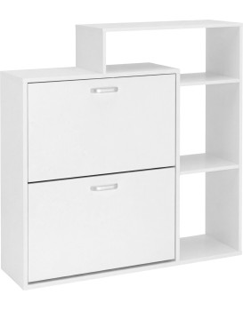 Výklopný botník ZEFIR 90 cm bílý