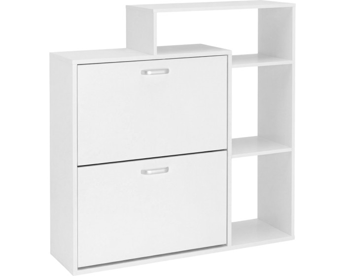 Výklopný botník ZEFIR 90 cm bílý