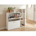 Výklopný botník ZEFIR 90 cm bílý
