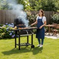 Zahradní gril na dřevěné uhlí CARBON černý