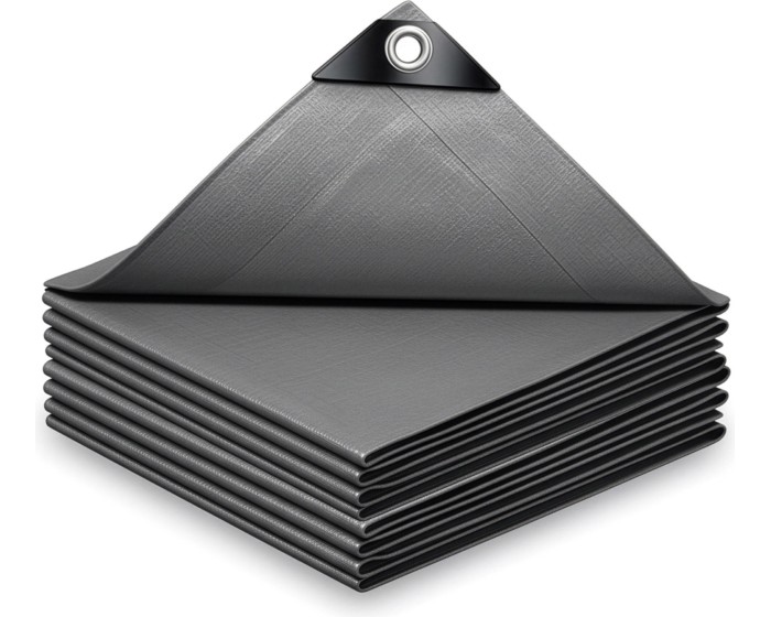Krycí plachta na zahradní nábytek GRENTO 6x4 m 120g/m² šedá