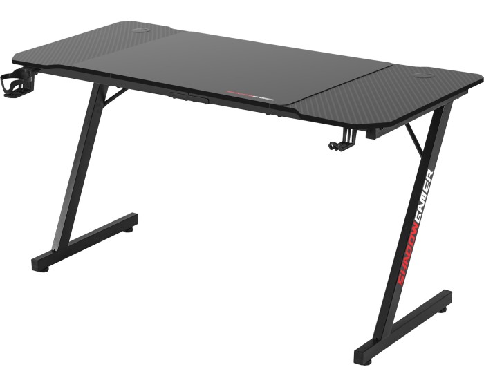Herní stůl SHADOW GAMER 1.0 140 cm černý