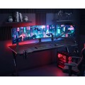 Herní stůl SHADOW GAMER 2.0 140 cm LED RGB černý