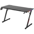 Herní stůl SHADOW GAMER 2.0 140 cm LED RGB černý