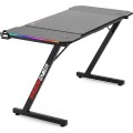 Herní stůl SHADOW GAMER 2.0 140 cm LED RGB černý