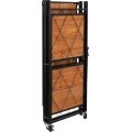 Skládací regál Bevel 70 cm černý/hnědý