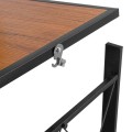 Skládací regál Bevel 70 cm černý/hnědý