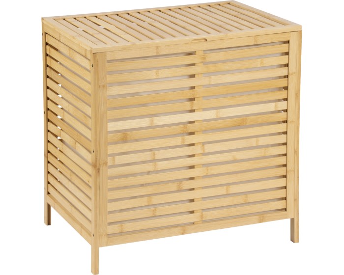 Bambusový koš na prádlo Gosen 100 L hnědý