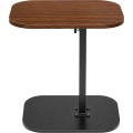 Nastavitelný odkládací stolek Goti 40 cm černý/ořech