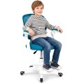 Otočná židle Junior bílá/modrá