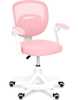 Otočná židle Junior bílá/růžová