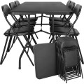 Sada cateringového nábytku FETA BLACK pro 6 osob černá