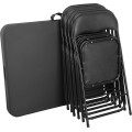 Sada cateringového nábytku FETA BLACK pro 6 osob černá