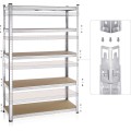 Dílenský regál IRONHOLD 205x120 cm stříbrný