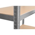 Dílenský regál IRONHOLD 205x120 cm stříbrný