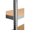 Dílenský regál IRONHOLD 205x120 cm stříbrný