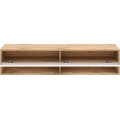 Závěsný TV stolek Derby 140 cm dub Wotan/bílý