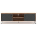 TV stolek Bilbao 183 cm dub Craft Tobacco/grafit
