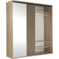 Šatní skříň Moderno C15 se zrcadlem 199 cm dub Artisan/černá