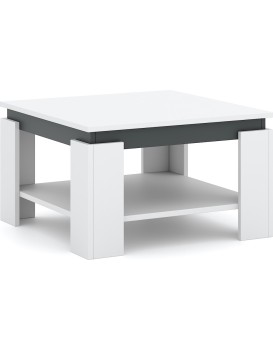 Konferenční stolek Tinto 68 cm bílý/antracit