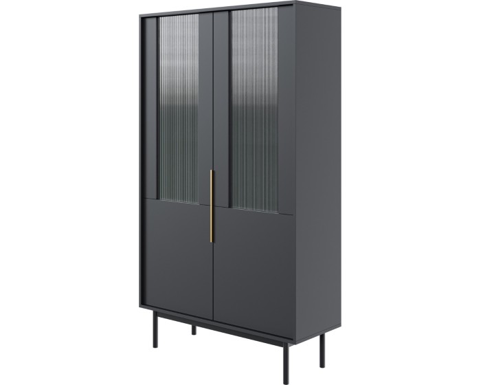 Vitrína Viva 104 cm černá