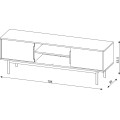 TV stolek Viva 154 cm černý