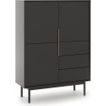 Vysoká komoda Viva 104 cm černá
