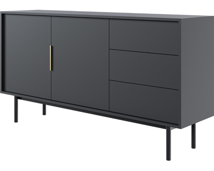 Komoda Viva 154 cm černá