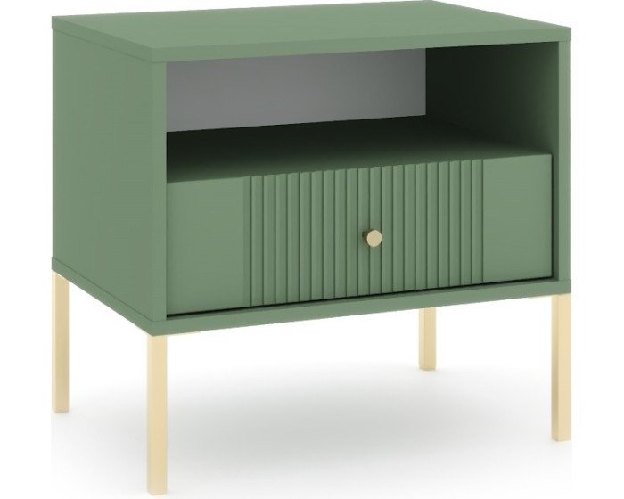 Noční stolek Iseo II 54 cm zelený