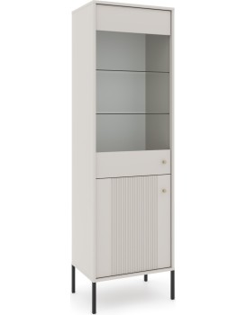 Vitrína Iseo 54 cm kašmír/černá