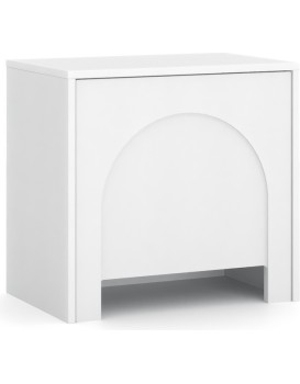 Noční stolek Arco 50 cm bílá