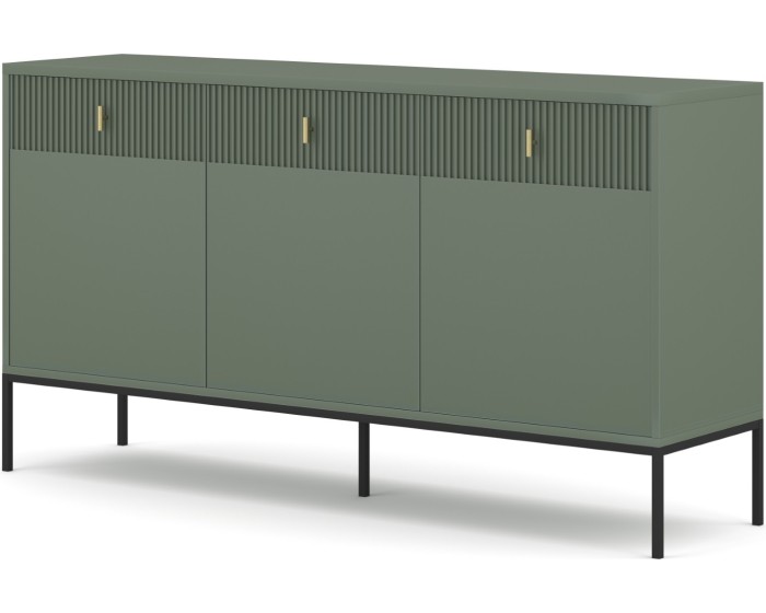 Komoda Maggiore 154,5 cm zlatá/zelená/zlatá
