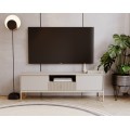 TV stolek Maggiore 154,5 cm kašmírový/zlatý