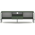 TV stolek Maggiore 154,5 cm zelený/černý/zlatý