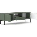 TV stolek Maggiore 154,5 cm zelený/černý/zlatý