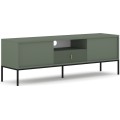 TV stolek Maggiore 154,5 cm zelený/černý/zlatý