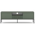 TV stolek Maggiore 154,5 cm zelený/černý/zlatý