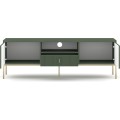 TV stolek Maggiore 154,5 cm zelený/zlatý