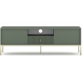 TV stolek Maggiore 154,5 cm zelený/zlatý