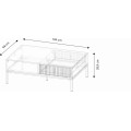 Konferenční stolek Maggiore 104 cm černý/zlatý