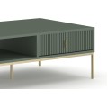 Konferenční stolek Maggiore 104 cm zelený/zlatý