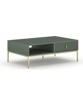 Konferenční stolek Maggiore 104 cm zelený/zlatý