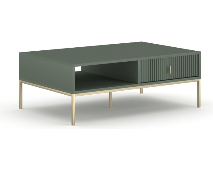 Konferenční stolek Maggiore 104 cm zelený/zlatý
