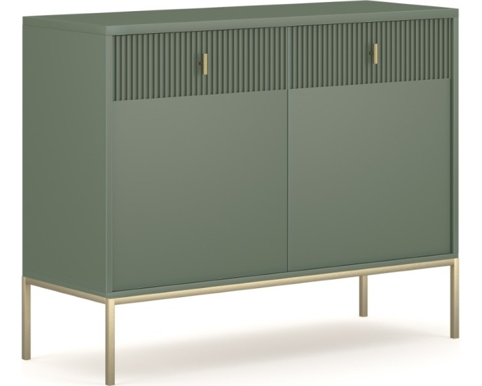 Komoda Maggiore 104,2 cm zelená/zlatá