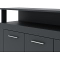 Komoda Luna 190 cm antracit
