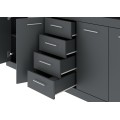 Komoda Luna 190 cm antracit
