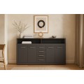 Komoda Luna 190 cm antracit
