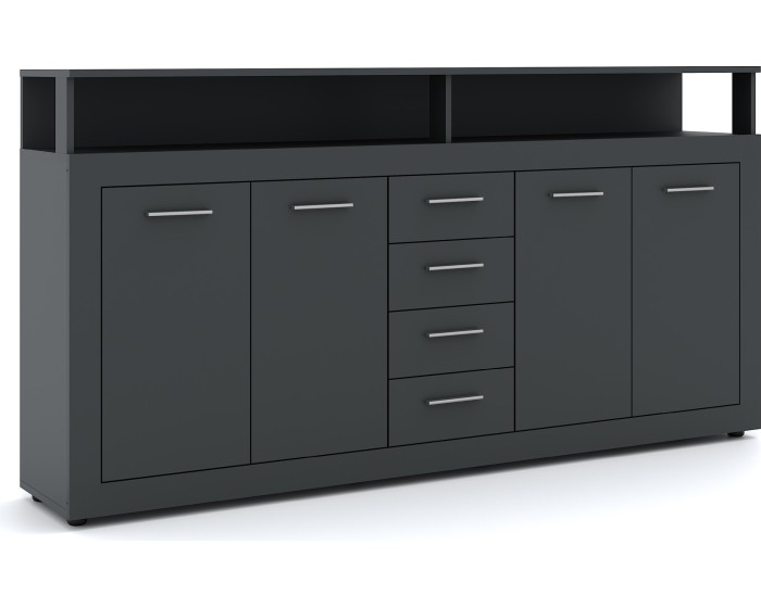 Komoda Luna 190 cm antracit