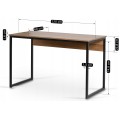 Psací stůl Ross 120 cm dub rustikální/černý